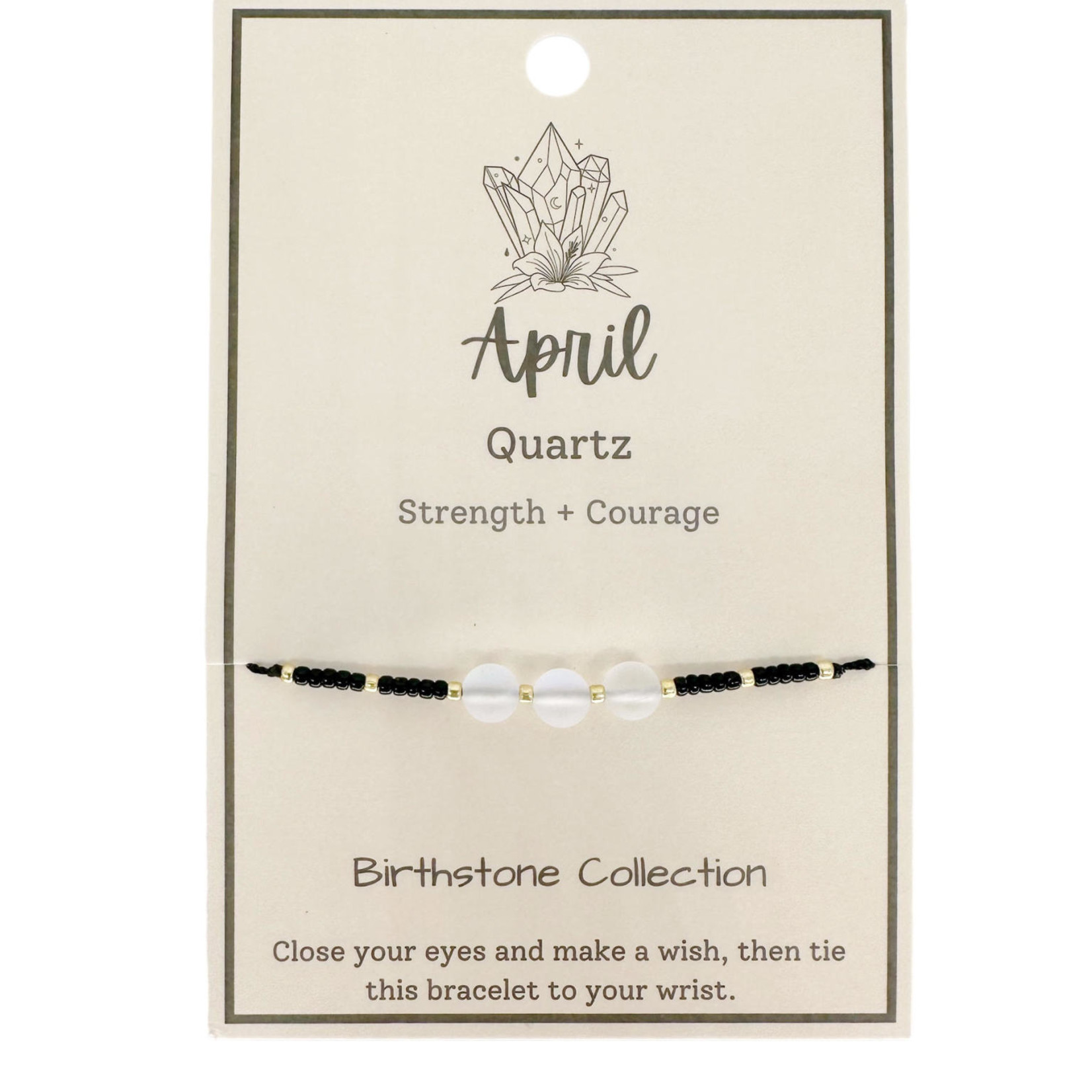 Birth Month Wish Bracelet April