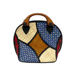 Woven Lauhala Bag with Wood Handles Noni