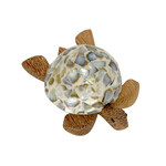 Hand Carved Mother of Pearl Coconut Turtle