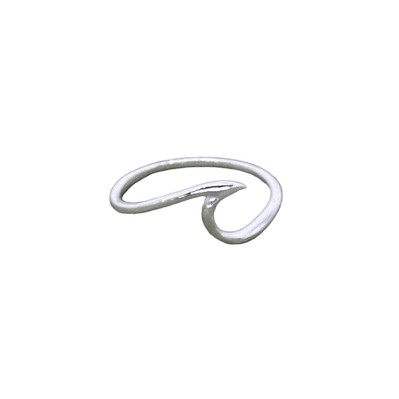 Sterling Silver Single Wave Ring