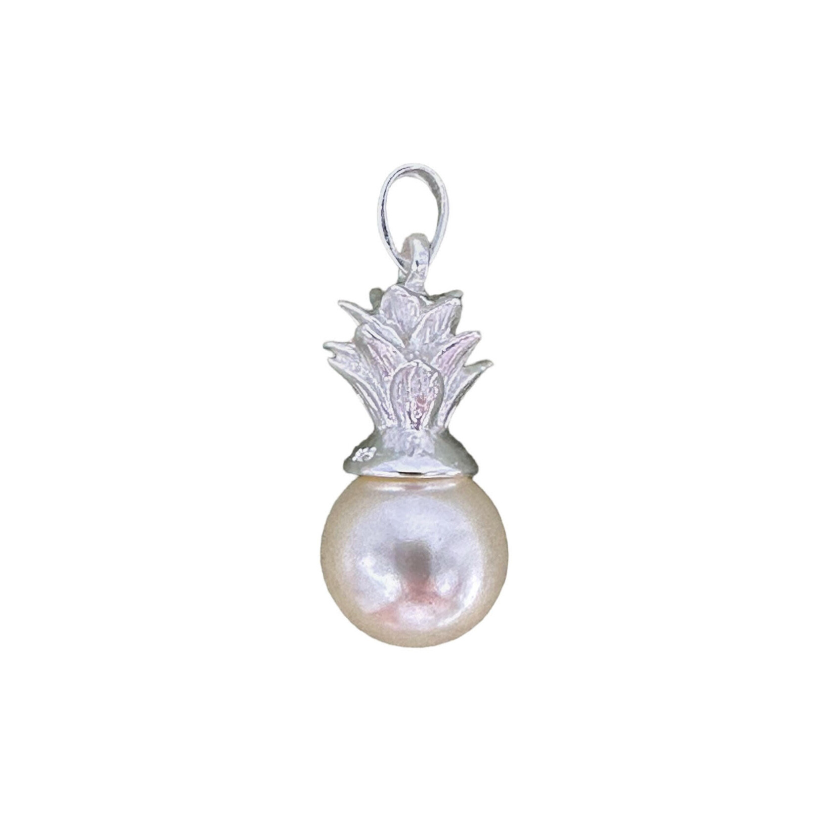 P362 Sterling Silver Pineapple Pearl Pendant
