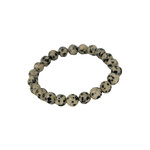 Dalmation Jasper Gemstone Stretch Bracelet 8mm