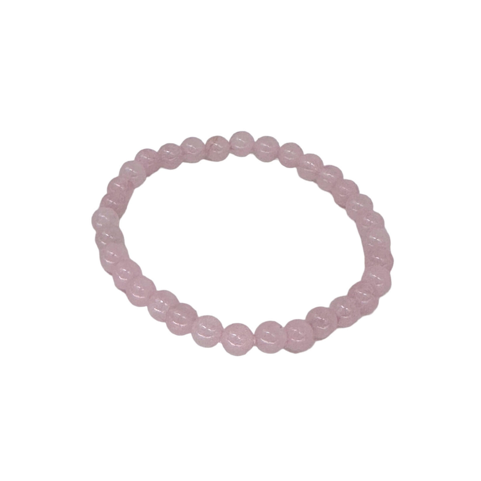 Rose Quartz Gemstone Stretch Bracelet 6mm