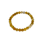 Yellow Jade Gemstone Stretch Bracelet 6mm