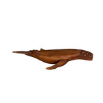 Hand Carved Swimming Whale 40cm