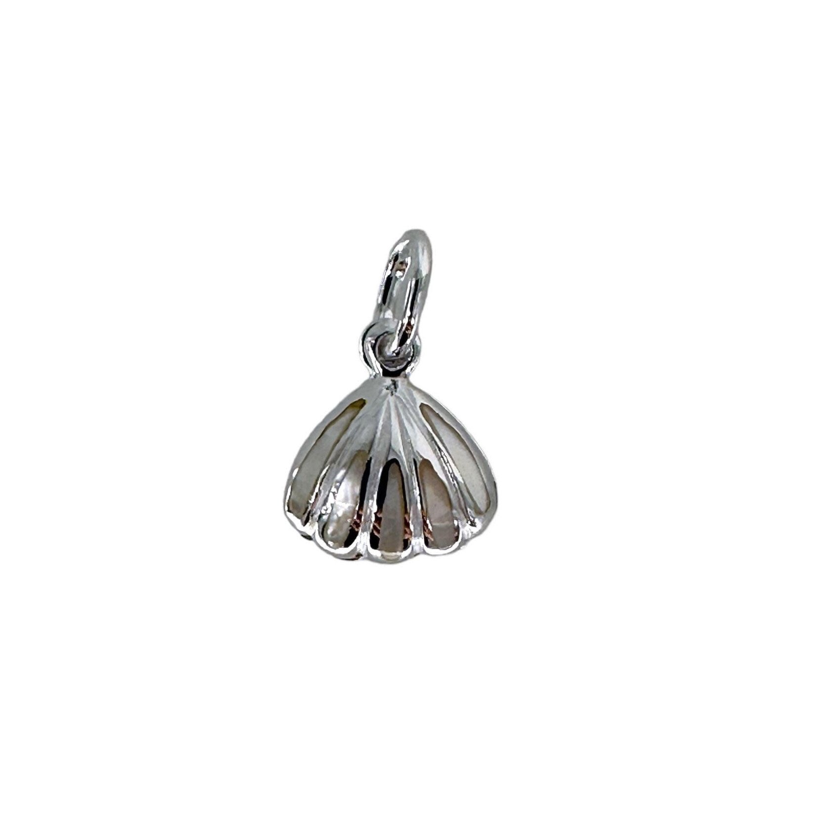 P399 Sterling Silver Pearl Oyster Pendant