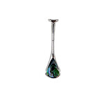 P401 Sterling Silver and Paua Outrigger Paddle 39mm