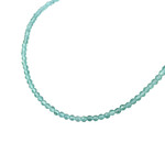 Chalcedony Adjustable 16-18” 3mm Gemstone Bead Necklace