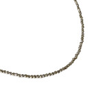 Pyrite Adjustable 16-18" 2mm Gemstone Bead Necklace