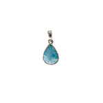 LP3 5.1g  Raindrop Larimar Sterling Silver OOAK Pendant