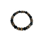 8mm Hematite, Coconut, and Lava Stretch Bracelet