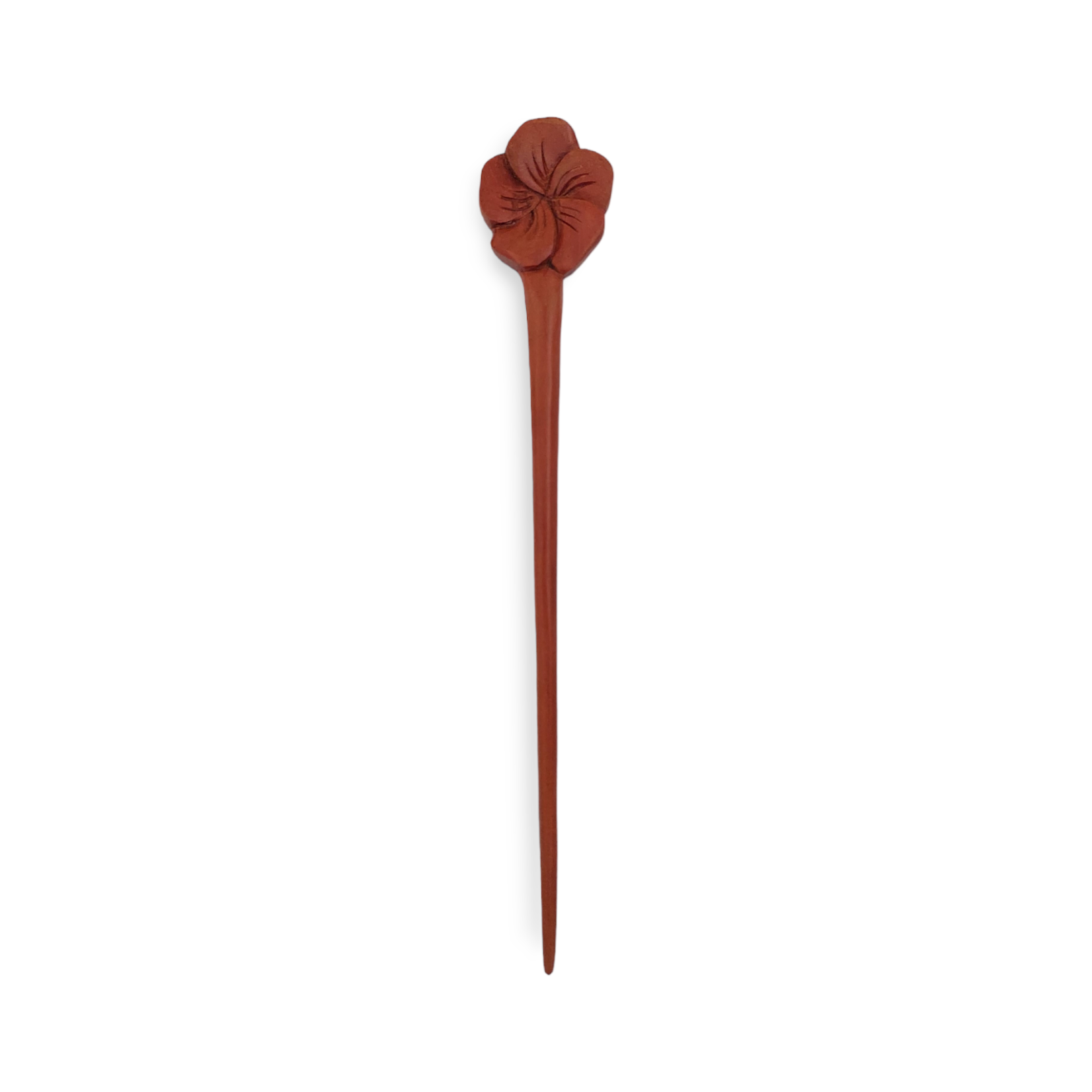 Hand Carved Plumeria Hair Stick - Pack of 5