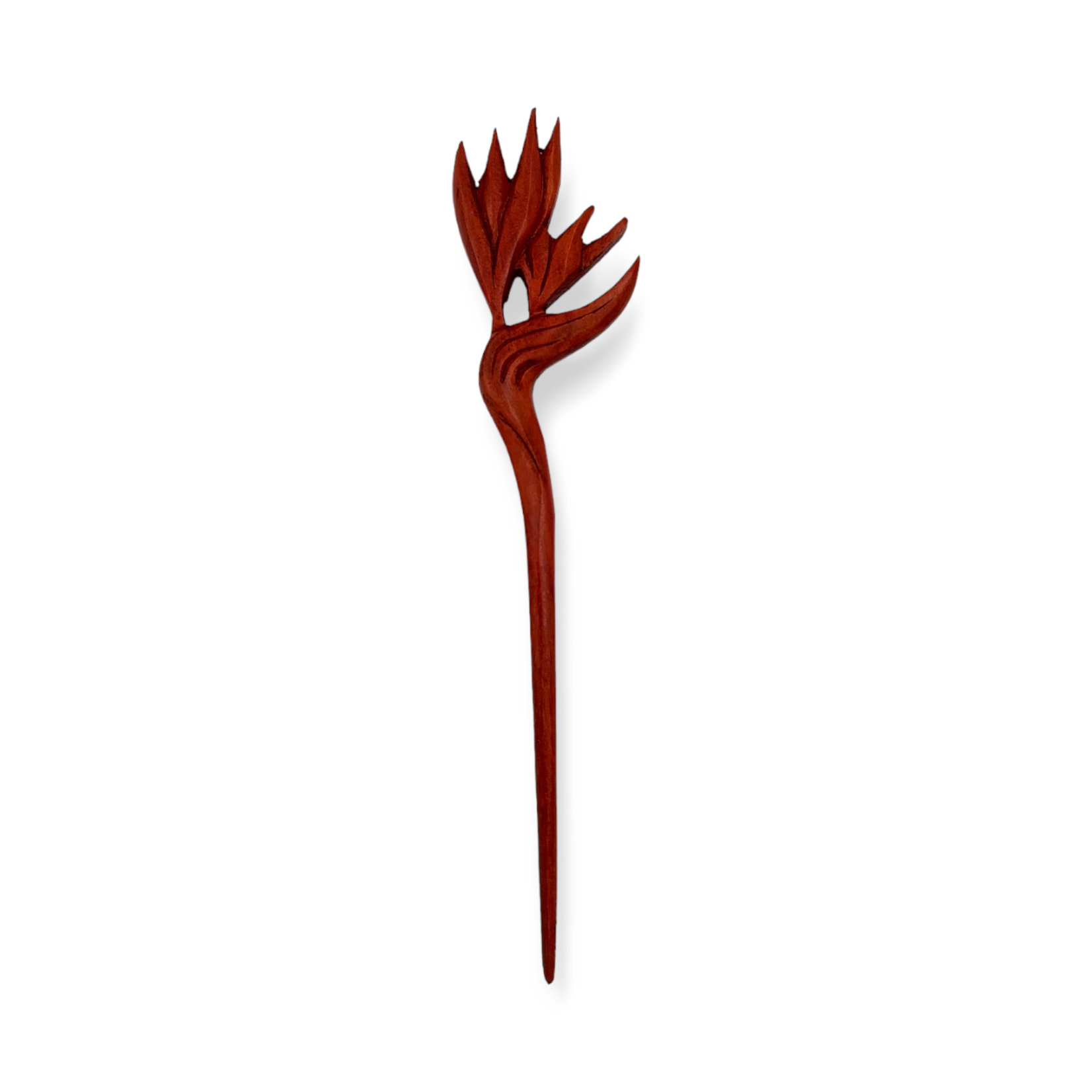 Hand Carved Bird of Paradise Hair Stick - Pack of 5