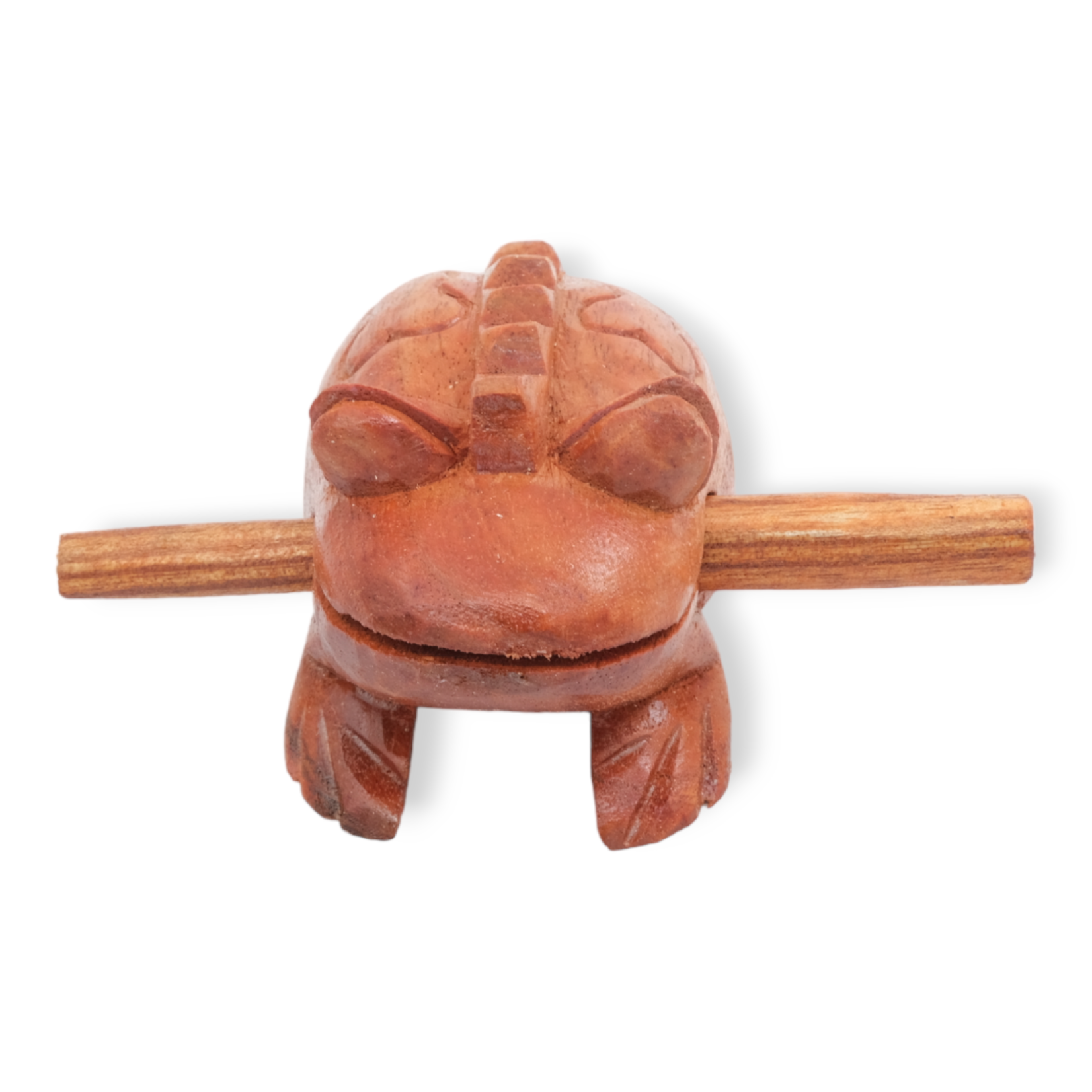 Hand Carved Bumpy Back Frog Instrument Medium