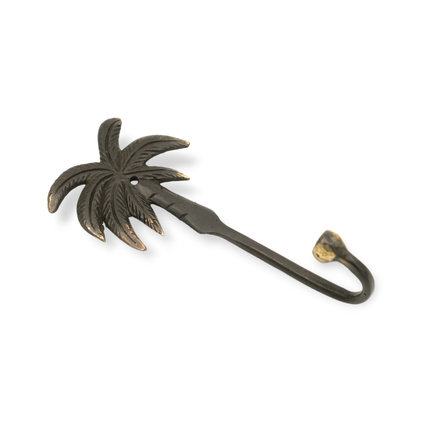 Hand Made Solid Brass Palm Hanger Antiqued