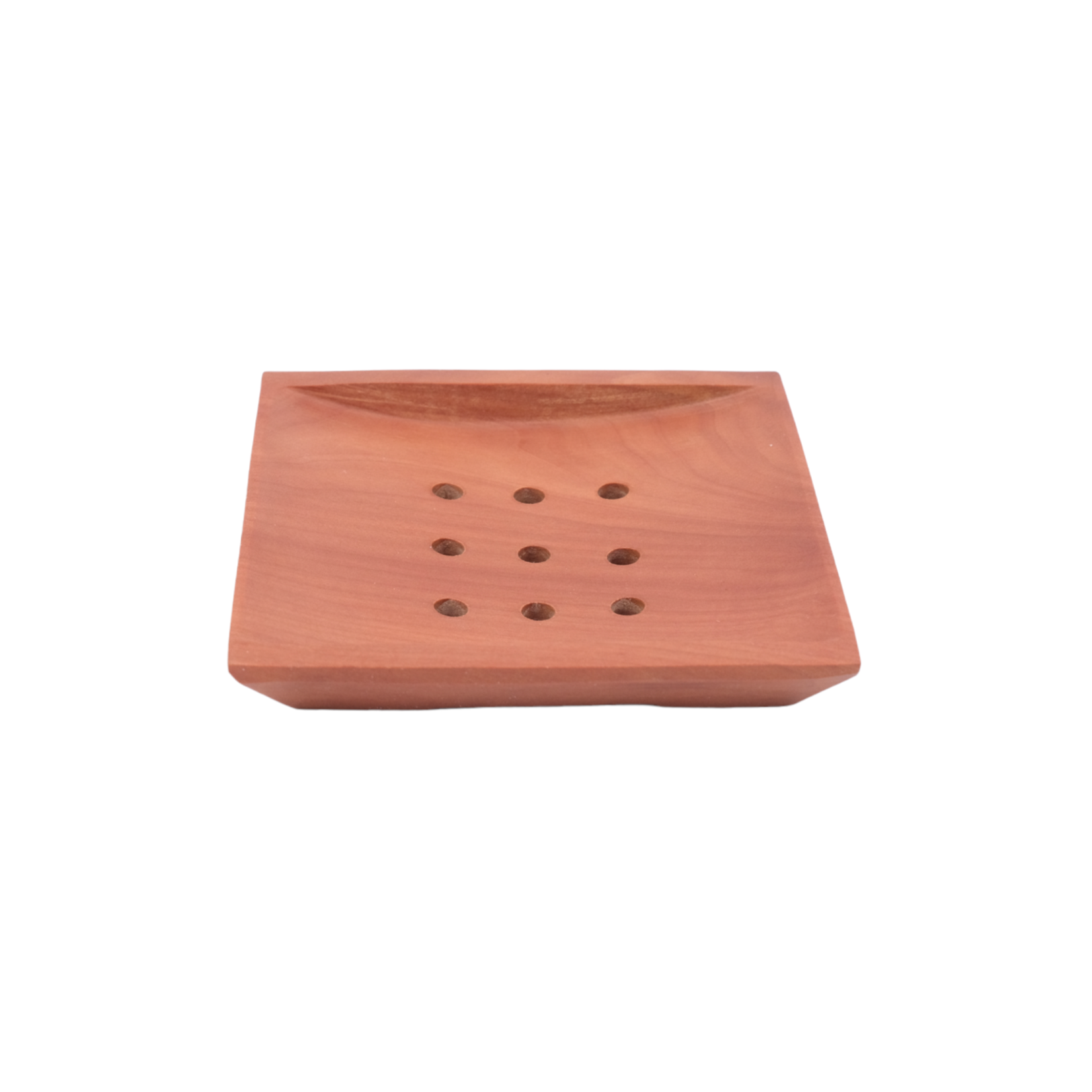 Hand Made Fruitwood Soap Dish Square