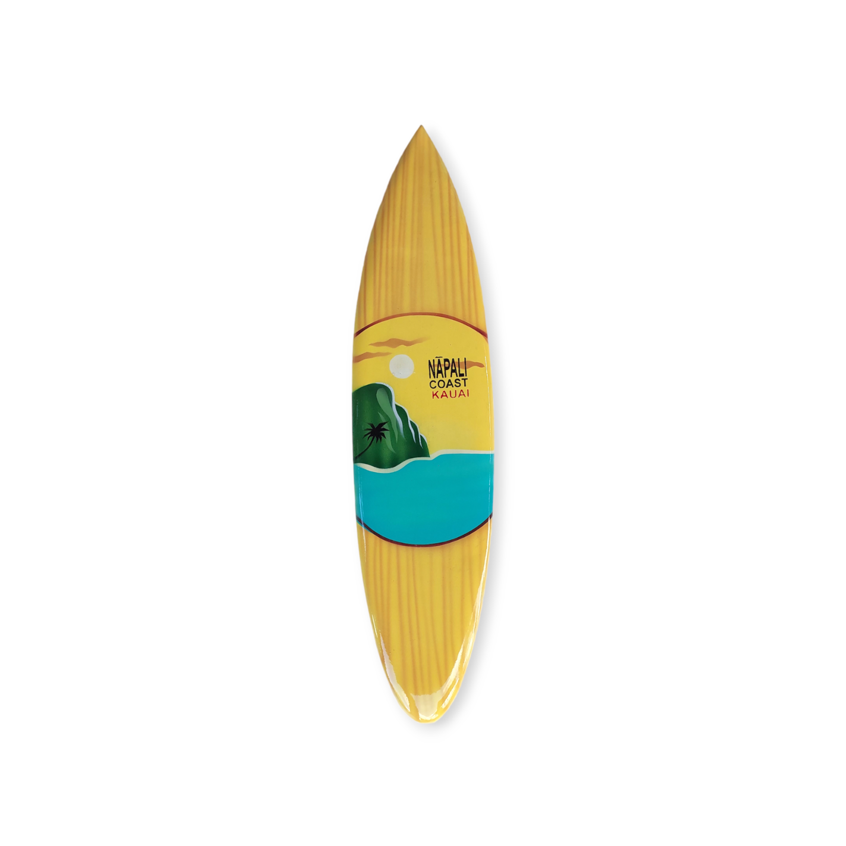 Airbrushed Wood Napali Coast Kauai Surfboard Small #4AB