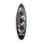 Hand Carved Mango Wood Maui Surfboard Medium #17