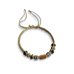 Bamboo Bead Adjustable String Bracelet Sand