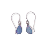 SE588 Sterling Silver Opal Dangle Earrings
