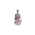 P453 Sterling Silver Sterling Silver Rose Agate Pendant RA3