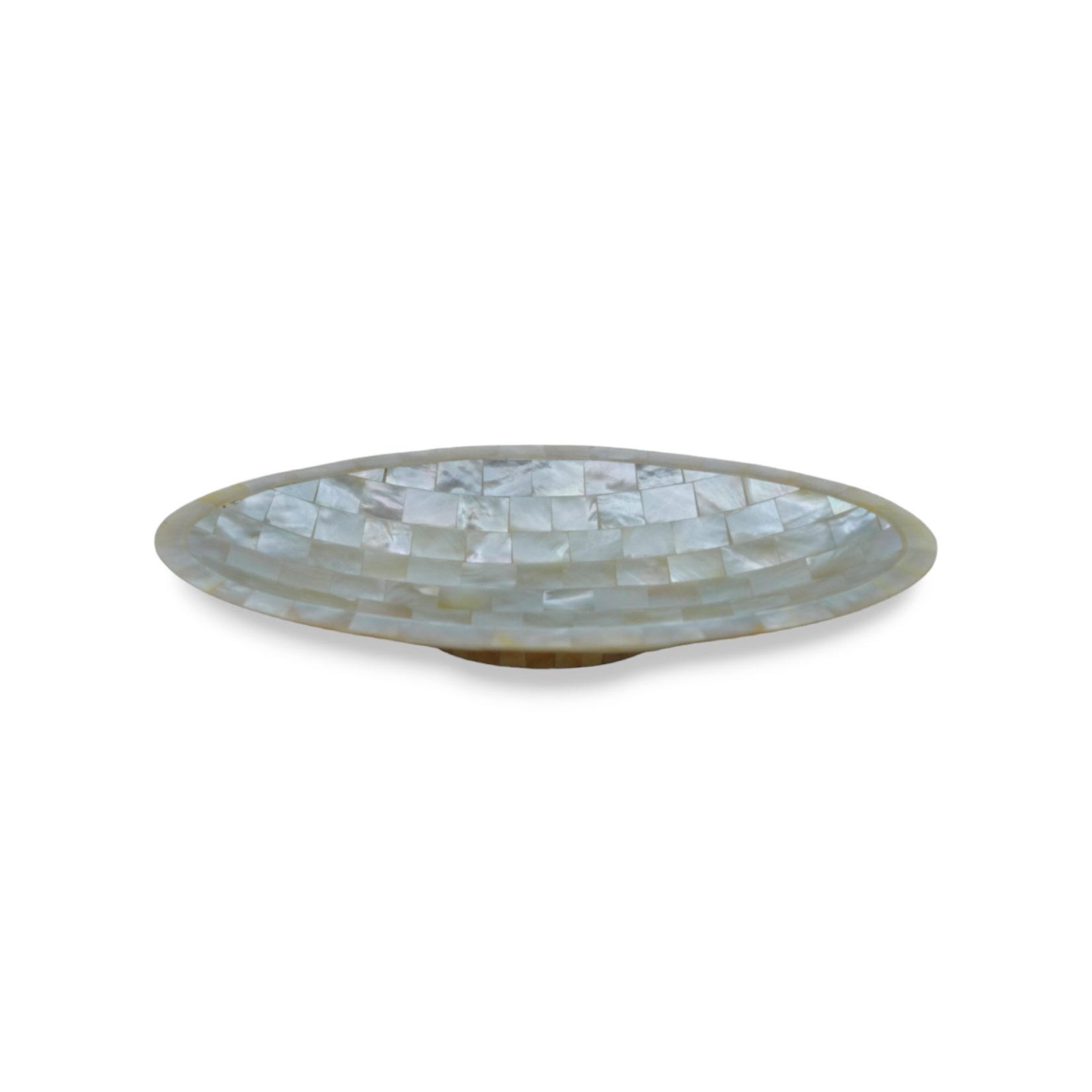 Handmade Mother of Pearl Mosaic Oval Dish 19cm x 9 cm