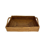 Hand Woven Ata Large Tray with Handles #78