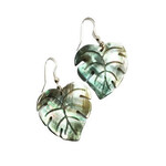 Shell Earrings Monstera Modern Grey - EA181A