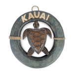 Hand Carved Life Preserver Turtle Kauai