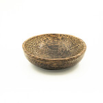 Hand Carved Palm Wood Bowl 10cm diameter