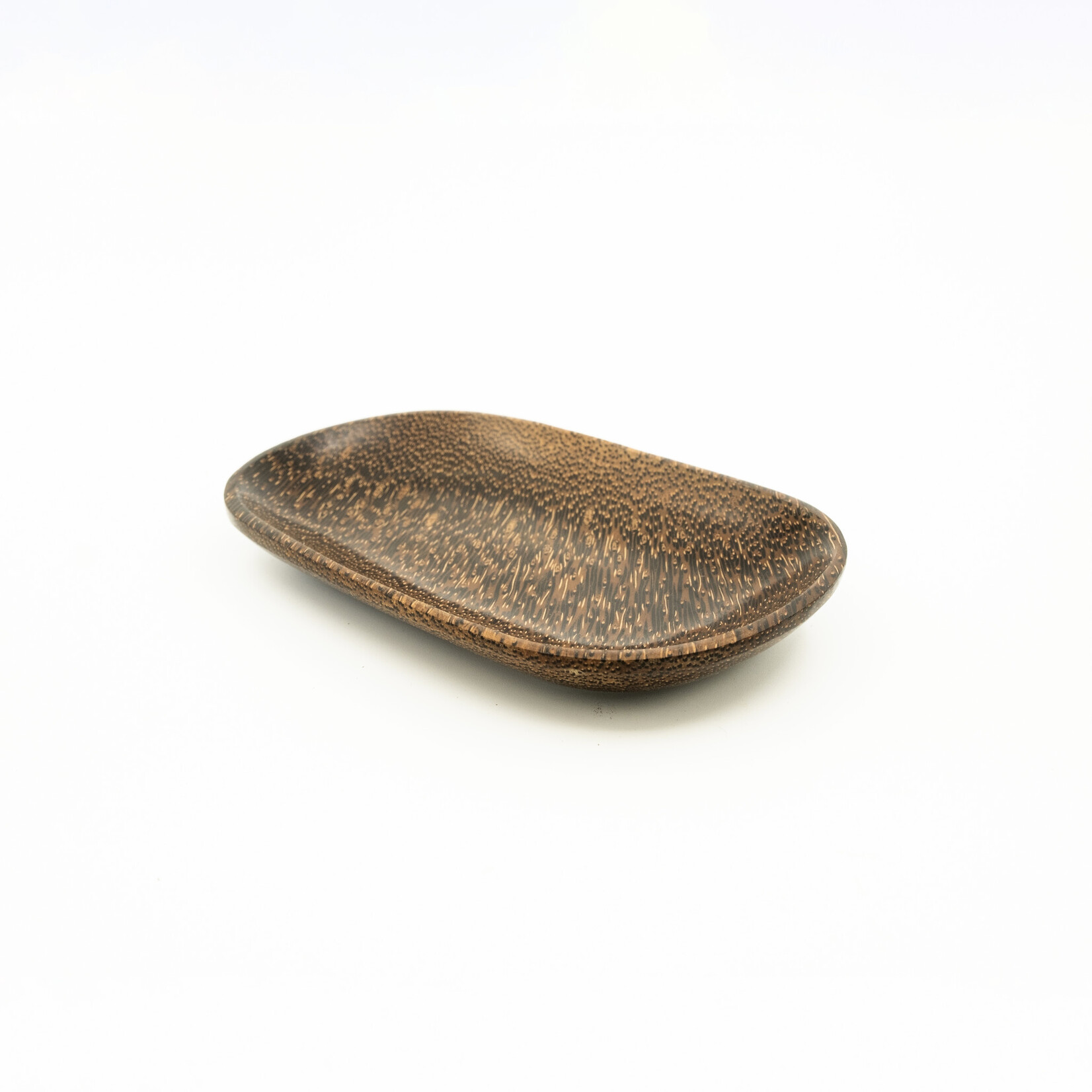 Hand Carved Palm Wood Dish Oval 18cm x 11cm