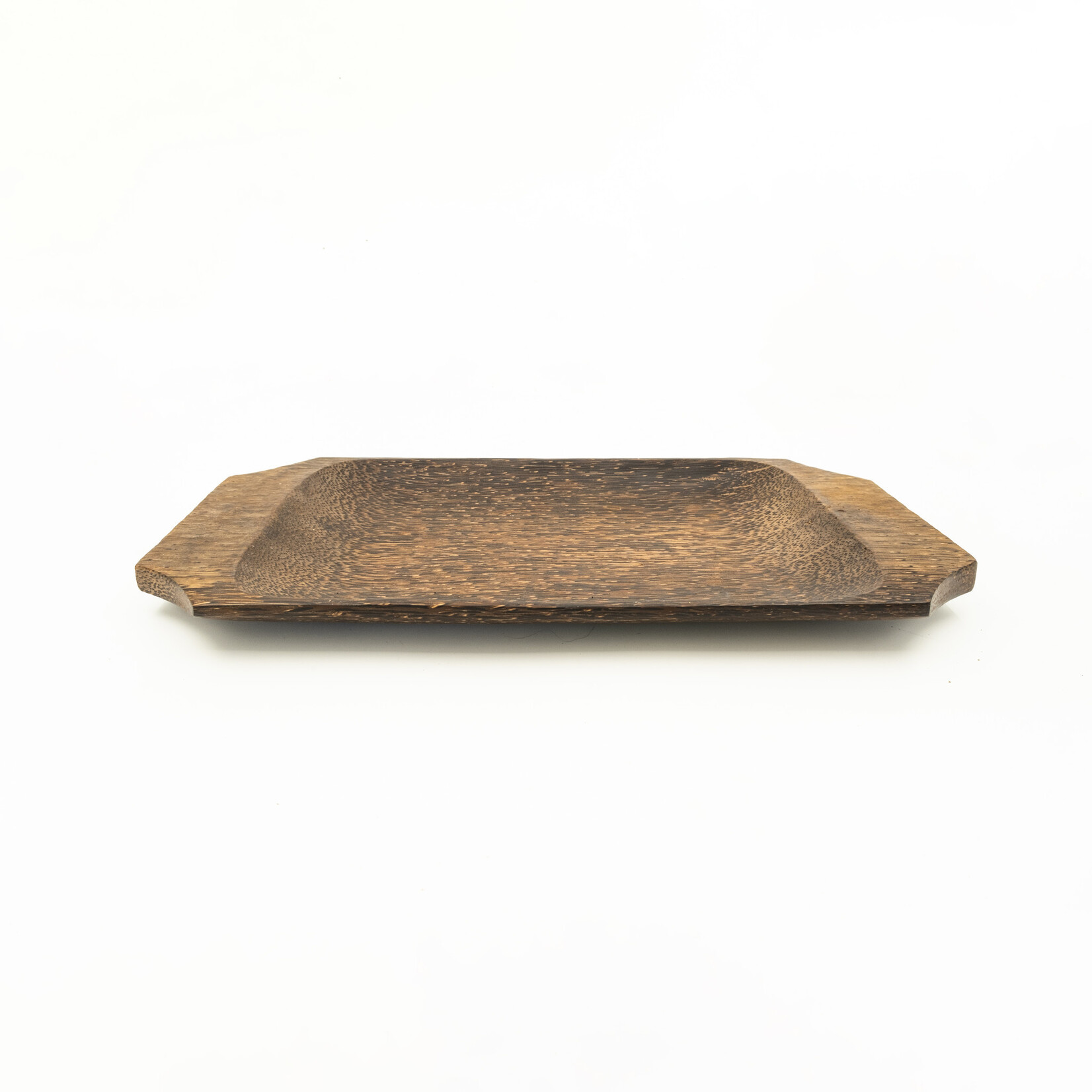 Hand Carved Palm Wood Tray 37cm x 18cm