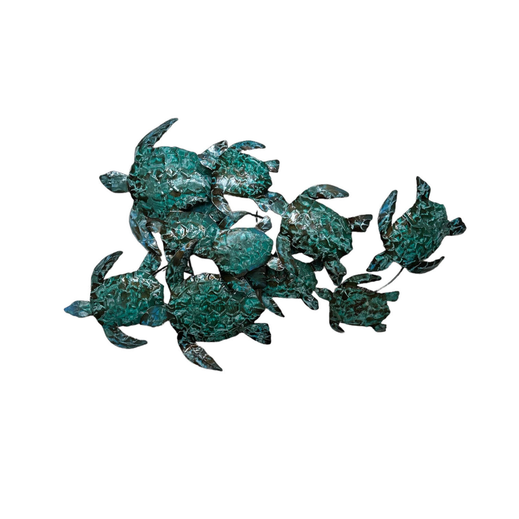 Iron Wall Art 9 Turtles