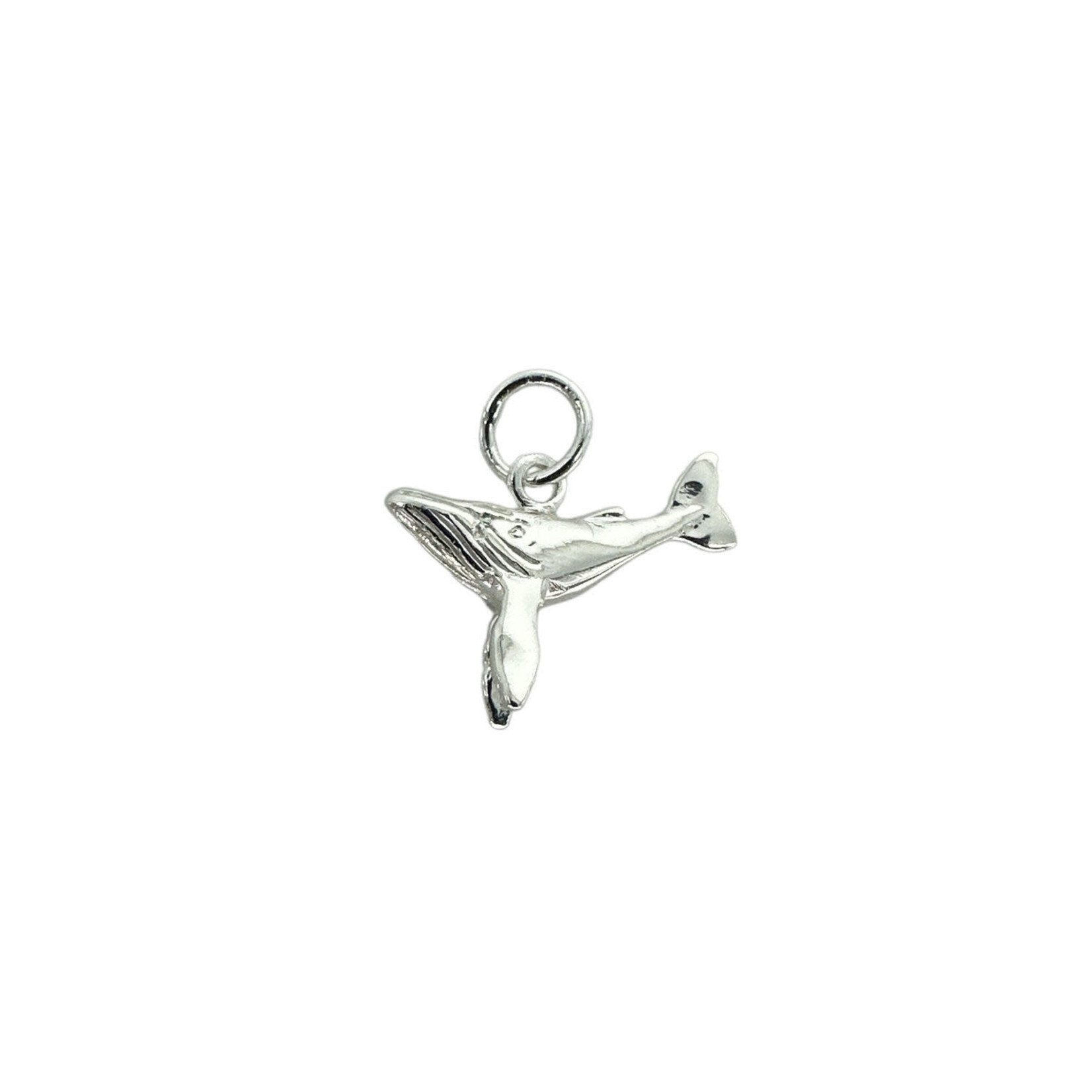 P433 Sterling Silver Humpback Whale Pendant