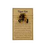Set of Three Adjustable Tiger Eye Gemstone Bracelets