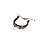 Shark Tooth Adjustable Fashion Bracelet Black