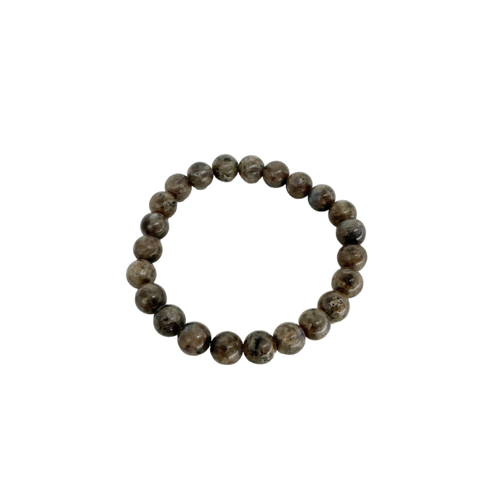 Coffee Spectrolite Gemstone Stretch Bracelet 8mm