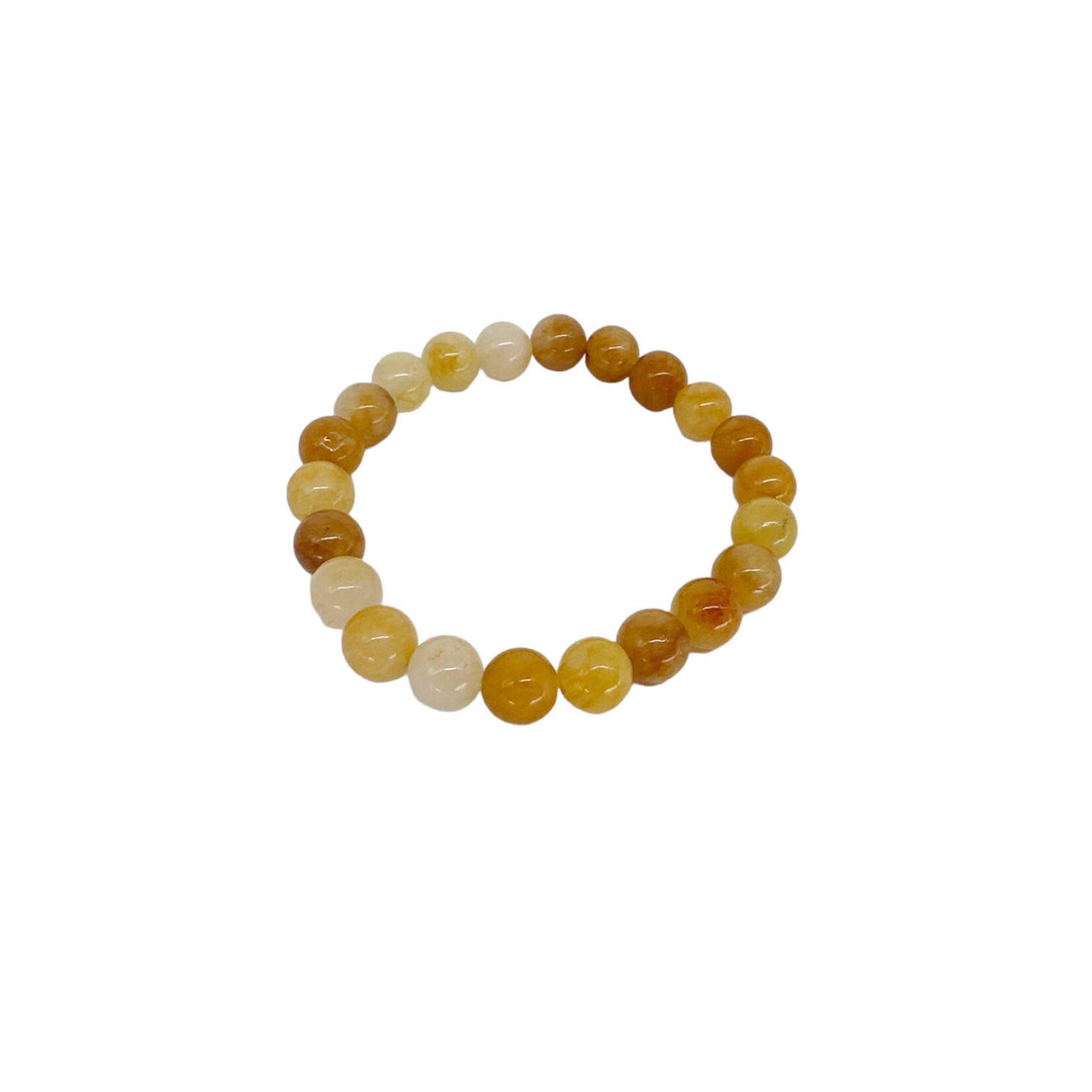 Yellow Aventurine Gemstone Stretch Bracelet 8mm