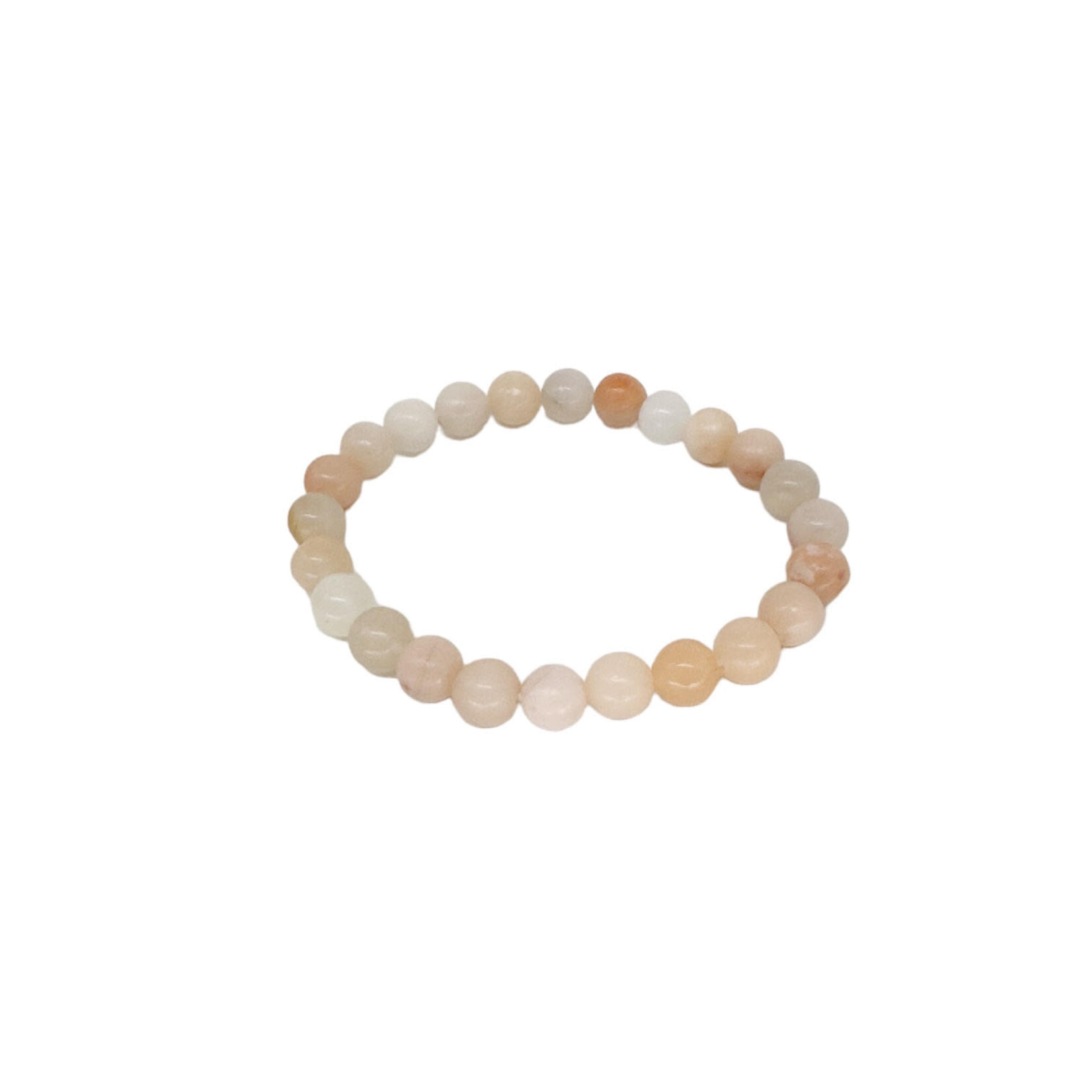 Ice Pink Aventurine Gemstone Stretch Bracelet 8mm