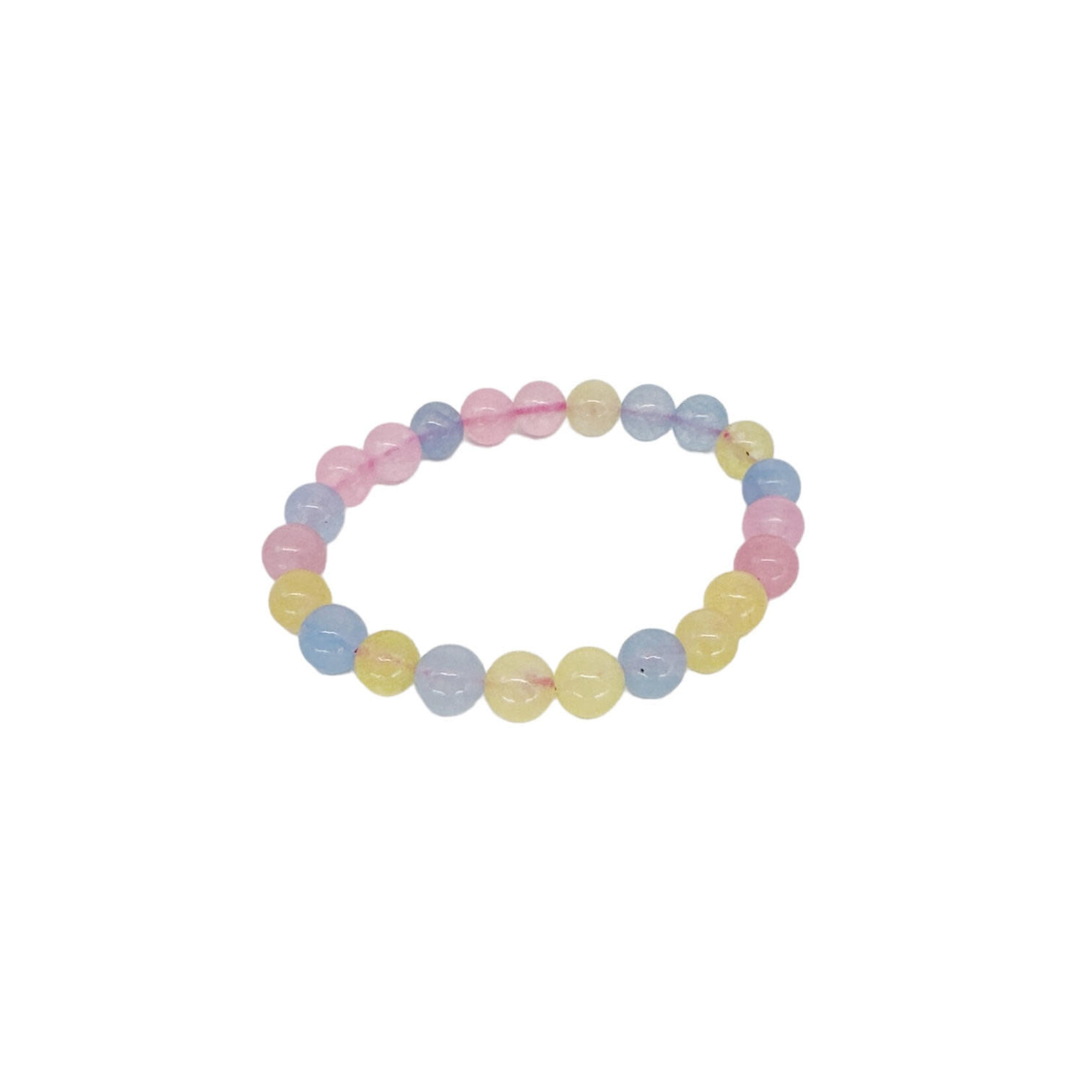 Morgan Chalcedony Gemstone Stretch Bracelet 8mm