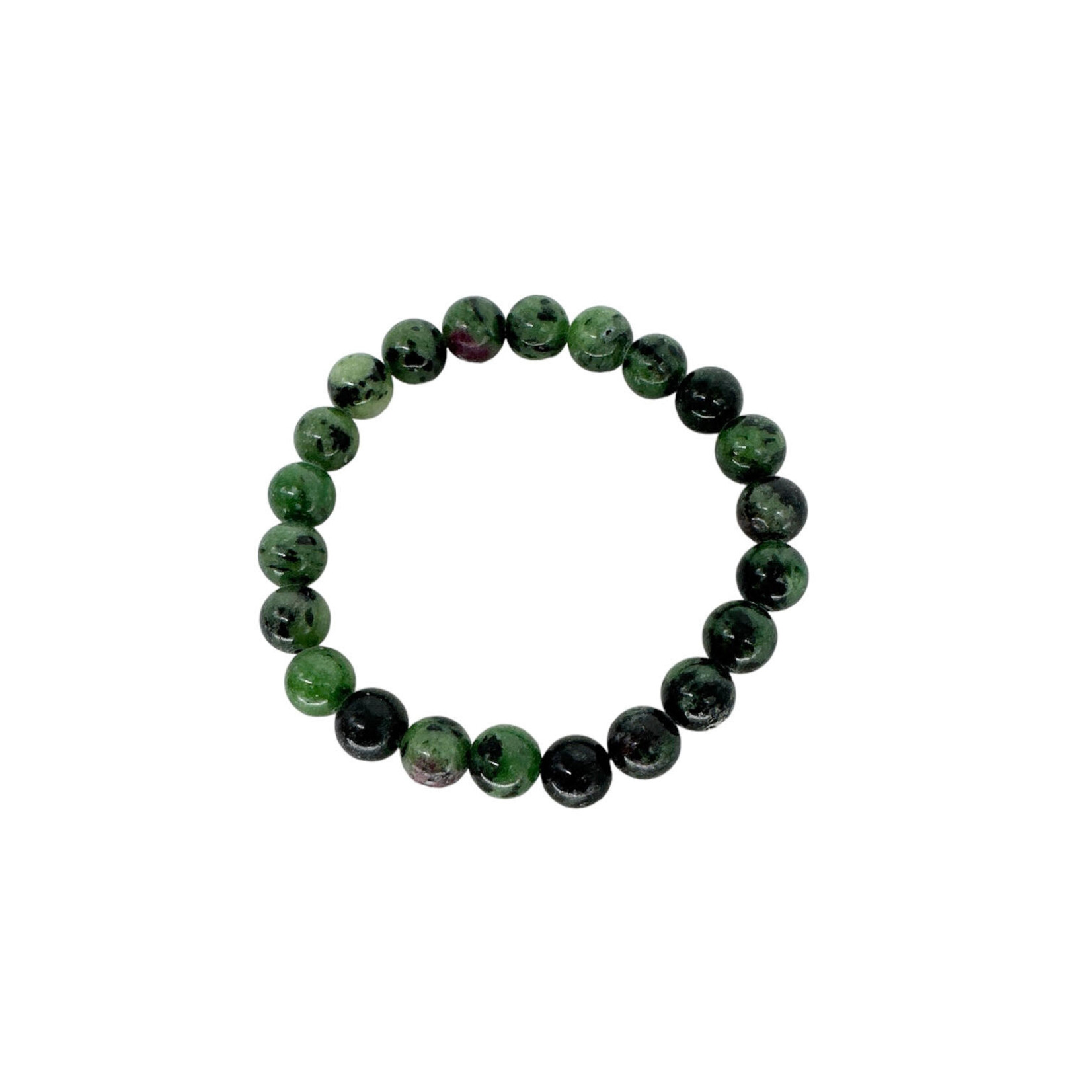 Epidote Gemstone Stretch Bracelet 8mm