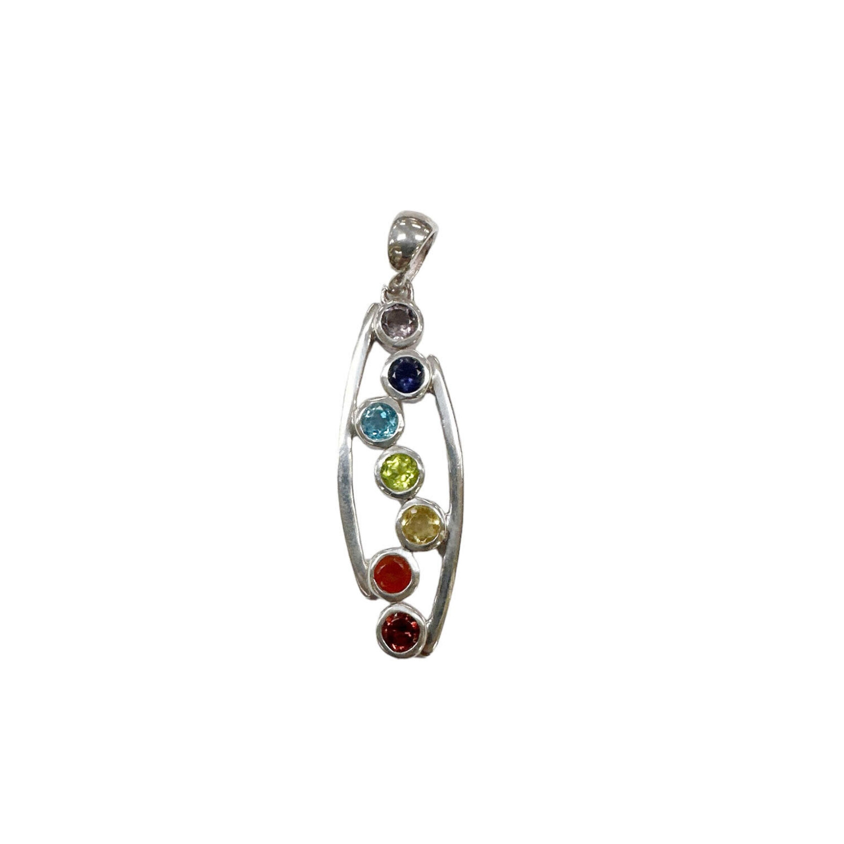 Sterling Silver Chakra Pendant CH12