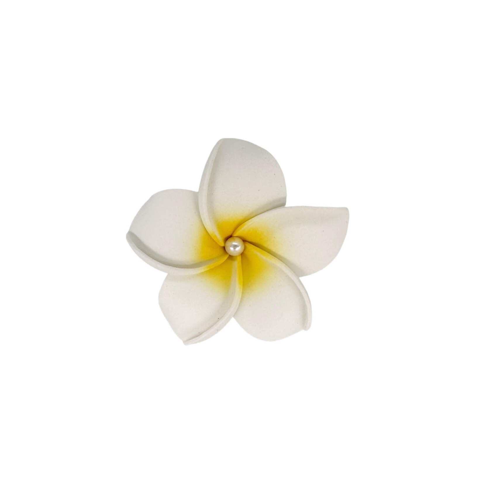 Plumeria Pearl Center Hair Pin