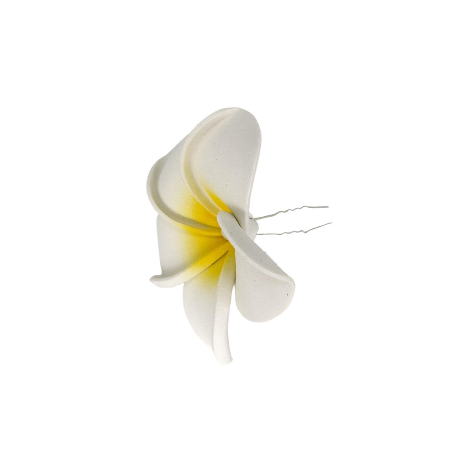 Plumeria Pearl Center Hair Pin