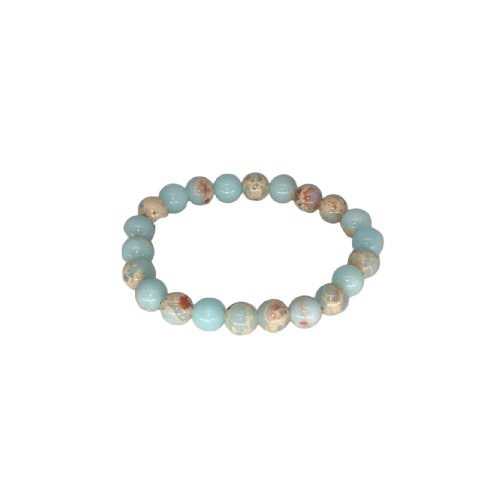 Shoushan Gemstone Stretch Bracelet 8mm