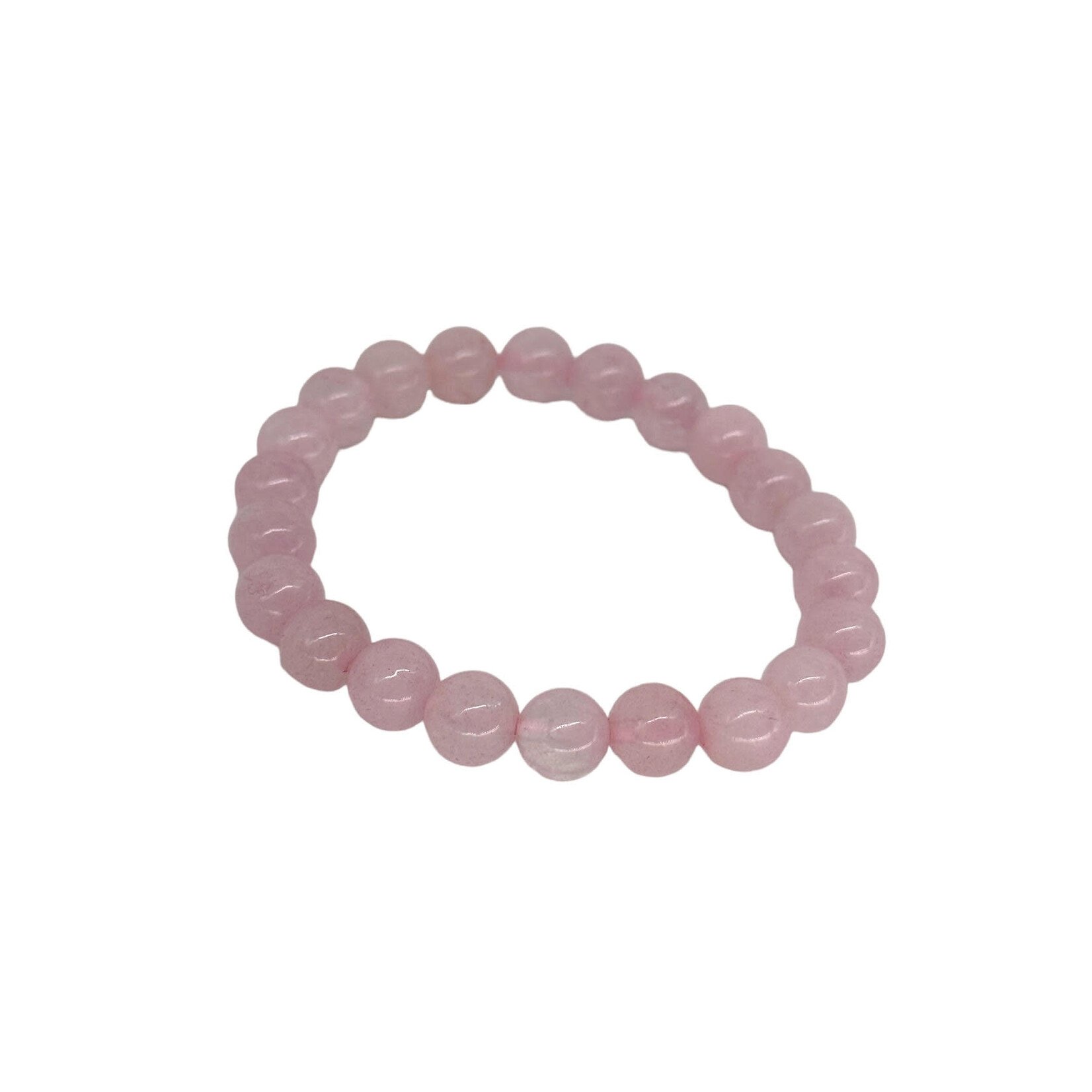 Rose Quartz Gemstone Stretch Bracelet 8mm