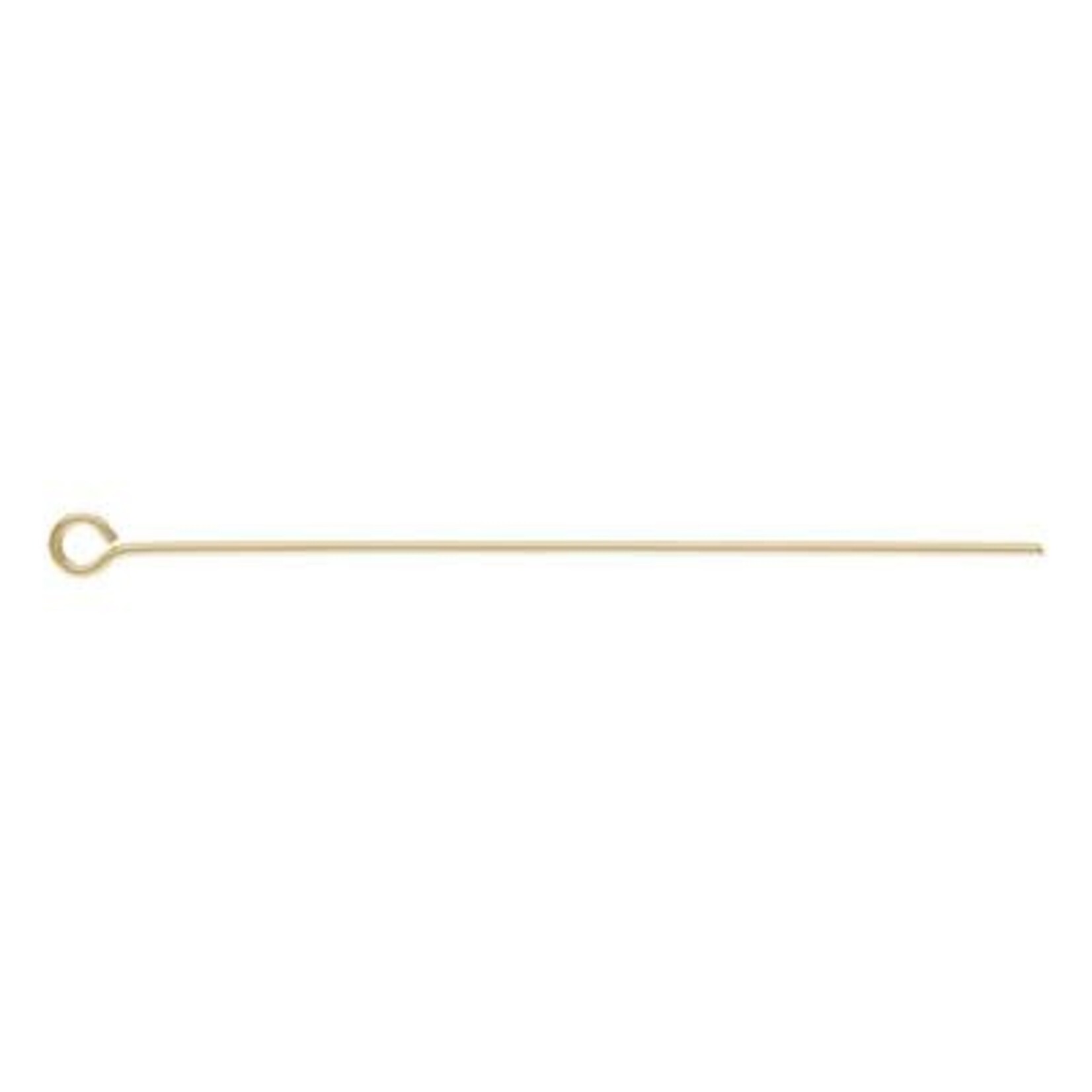 Gold Fill Eyepin  24ga 0.020 x 1.5" (0.50 x 38.1mm) Pack of 10