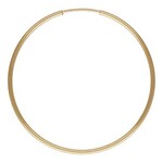 Gold Fill 1.25 x 38mm Endless Hoop Earrings