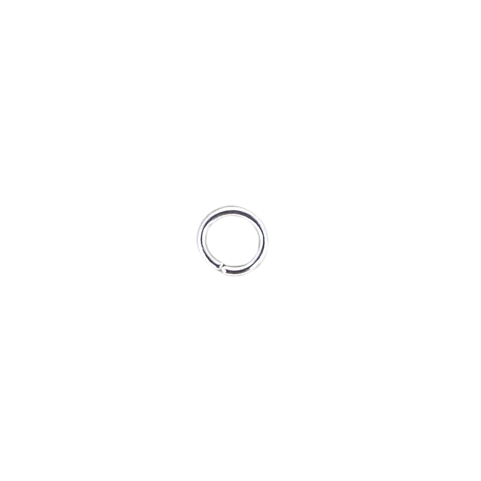 Silver Plated Jump Ring  (1.0 x 6.2mm) Pack of 100