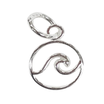 P231 Sterling Silver Petite Wave Pendant